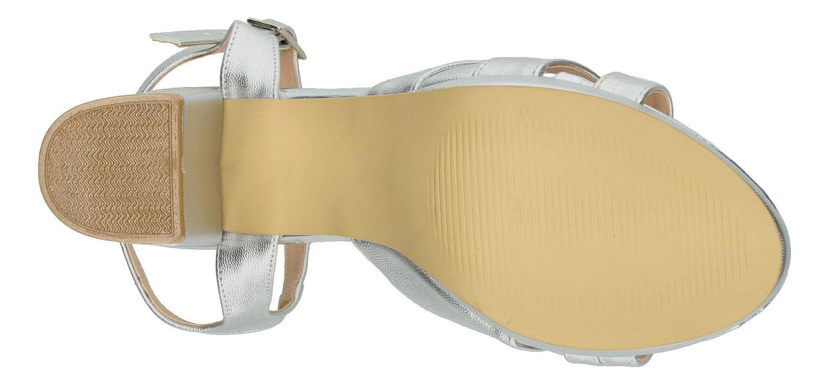 Sandalias De Fiesta Perez Lete Plateado Para Mujer [plt347], foto 9 de 10