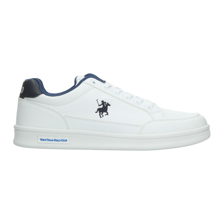 Tenis Polo Hombre Blanco Casual Cintas Versátil Caballero
