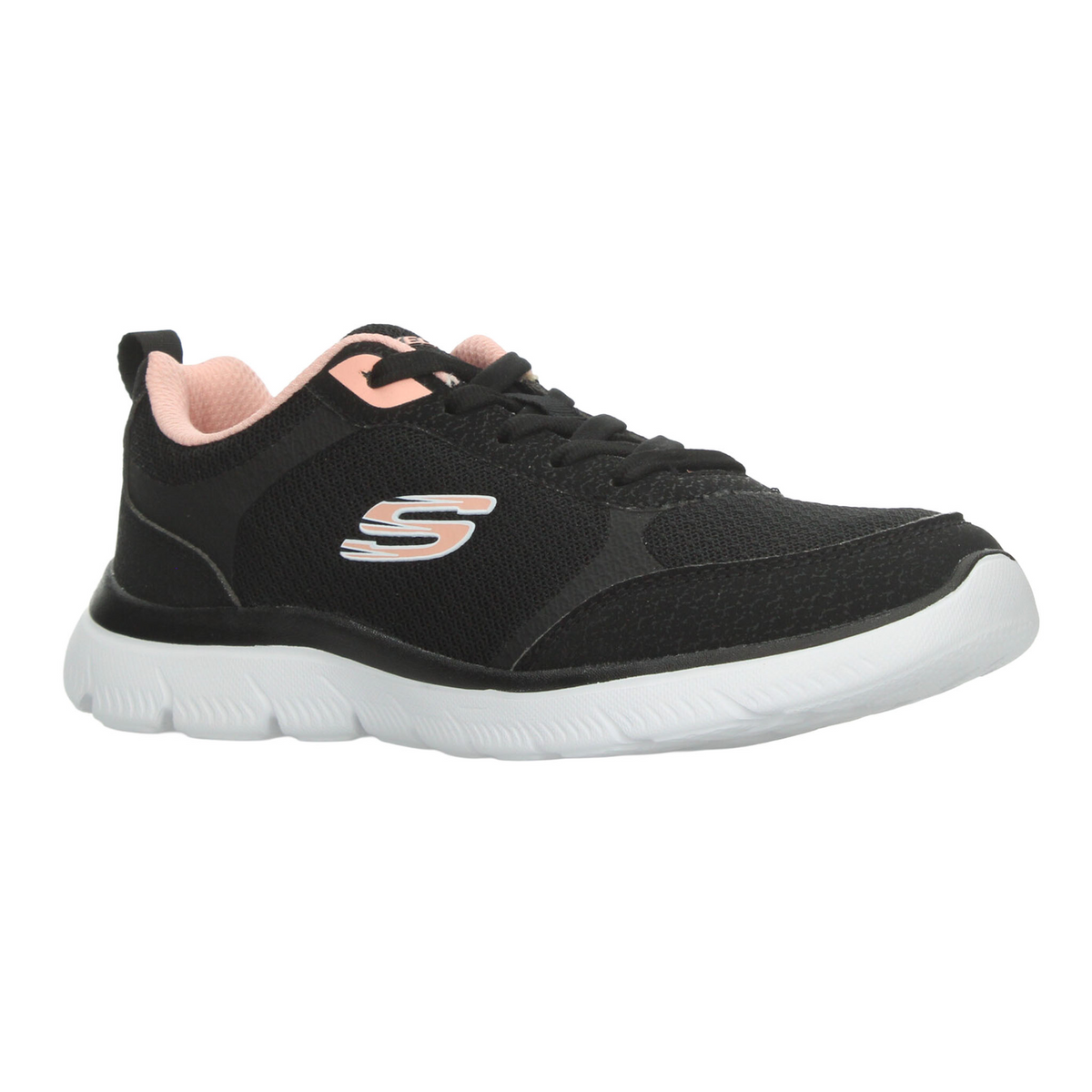 Tenis Skechers Summits Dama Negro Deportivo Cintas Mujer, foto 2 de 10