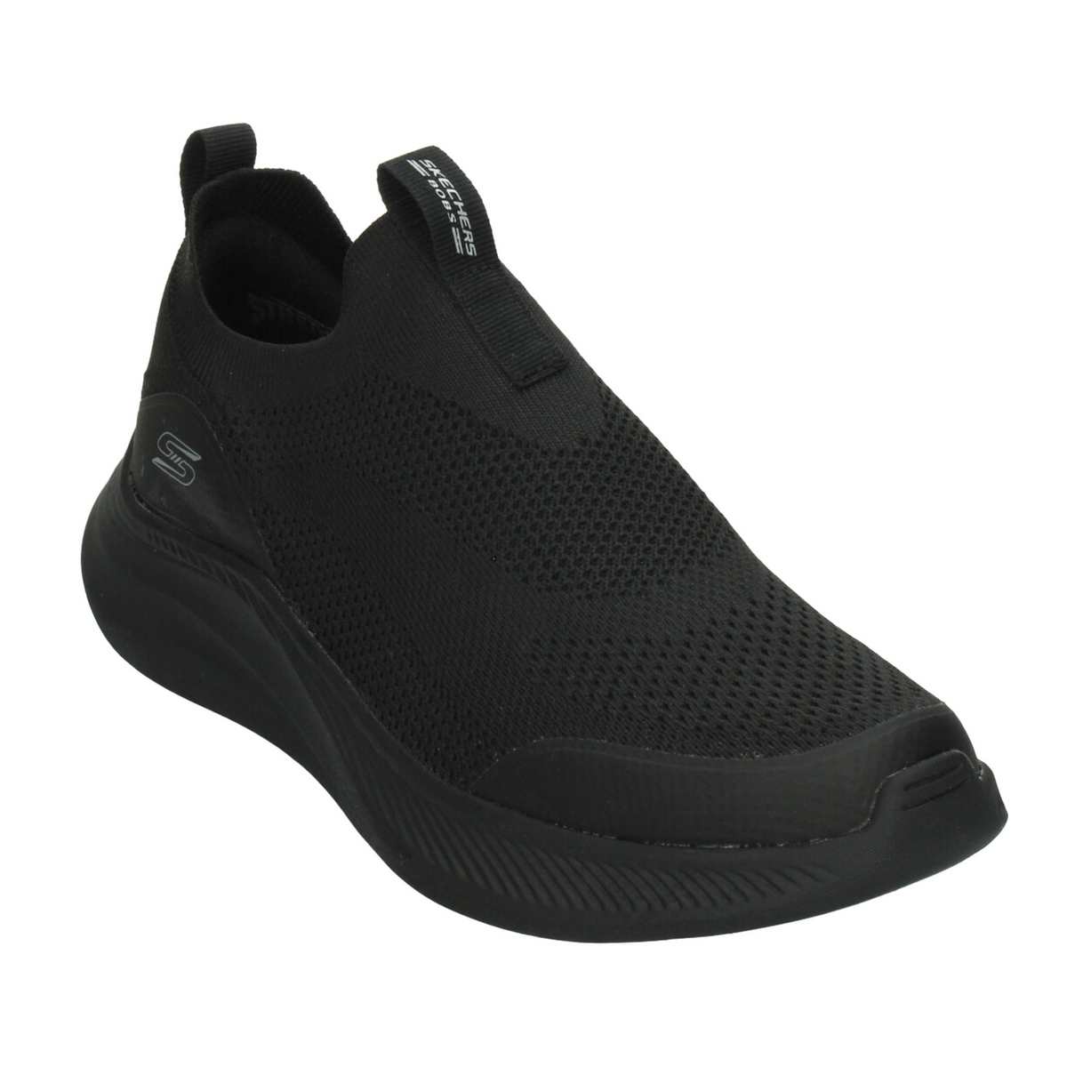Tenis Skechers Bobs Moda Flex Hombre Negro Deportivo Slip On Caballero, foto 4 de 10
