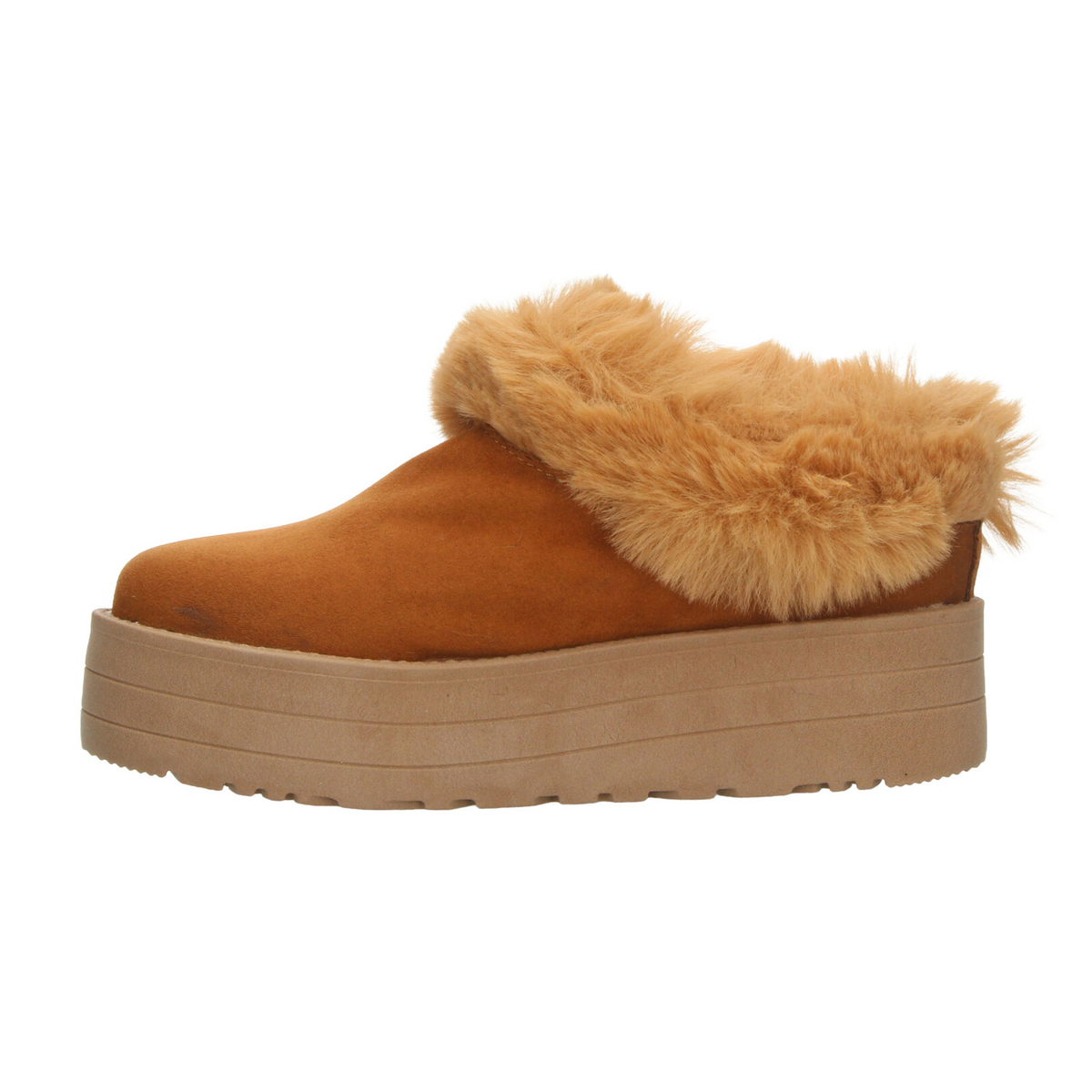 Zueco Rojo Cereza Dama Café Casual Pantufla Plataforma Mujer, foto 5 de 10