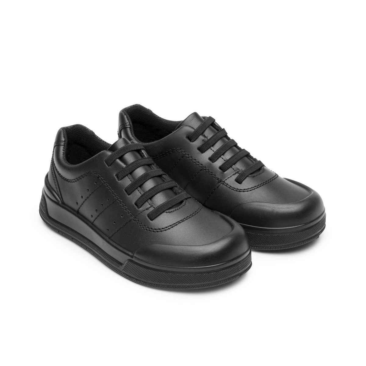 Zapato Flexi Niño Negro Escolar Cintas Infantil T17-22, foto 5 de 10