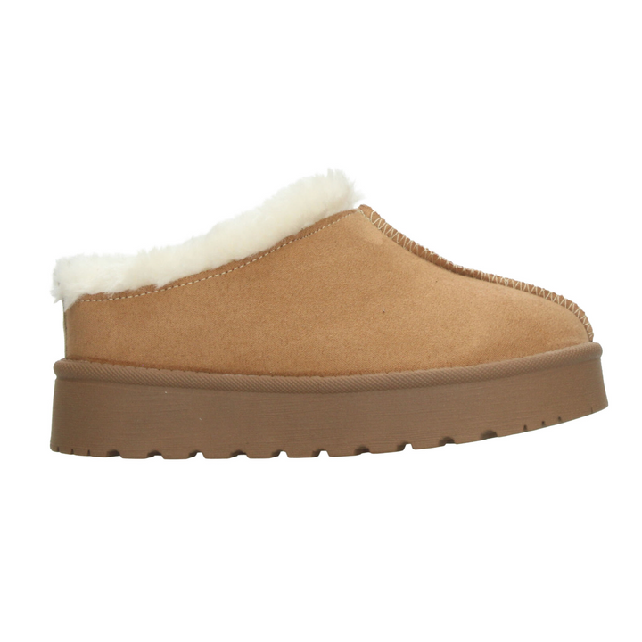 Zueco Vavito Niña Camel Casual Peluche Juvenil T22-27