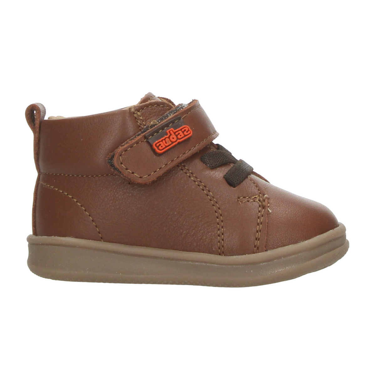 Bota Coqueta Niño Café Casual Cinta Adhesiva Infantil T11-14, foto 1 de 10