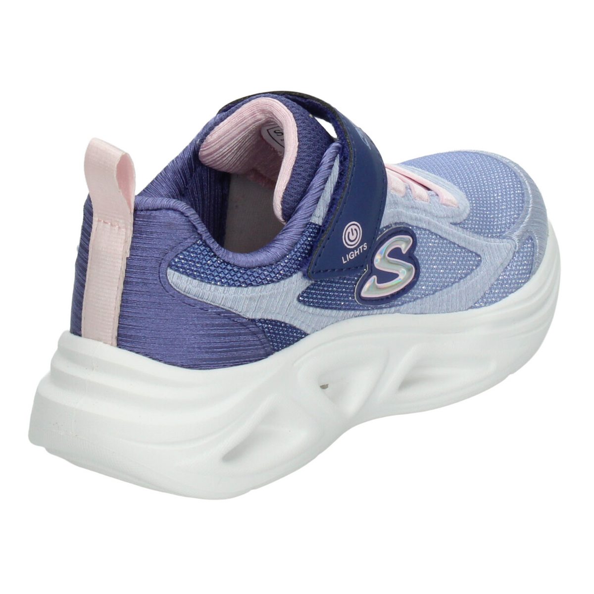 Tenis Skechers Sola Glow 2.0 Niña Lavanda Casual Led Infantil T17-22, foto 3 de 10