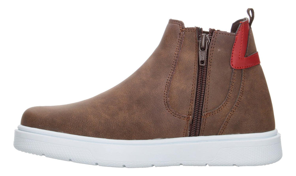 Botas Niño Blasito Café Casual Slip On Chelsea Zipper, foto 5 de 10