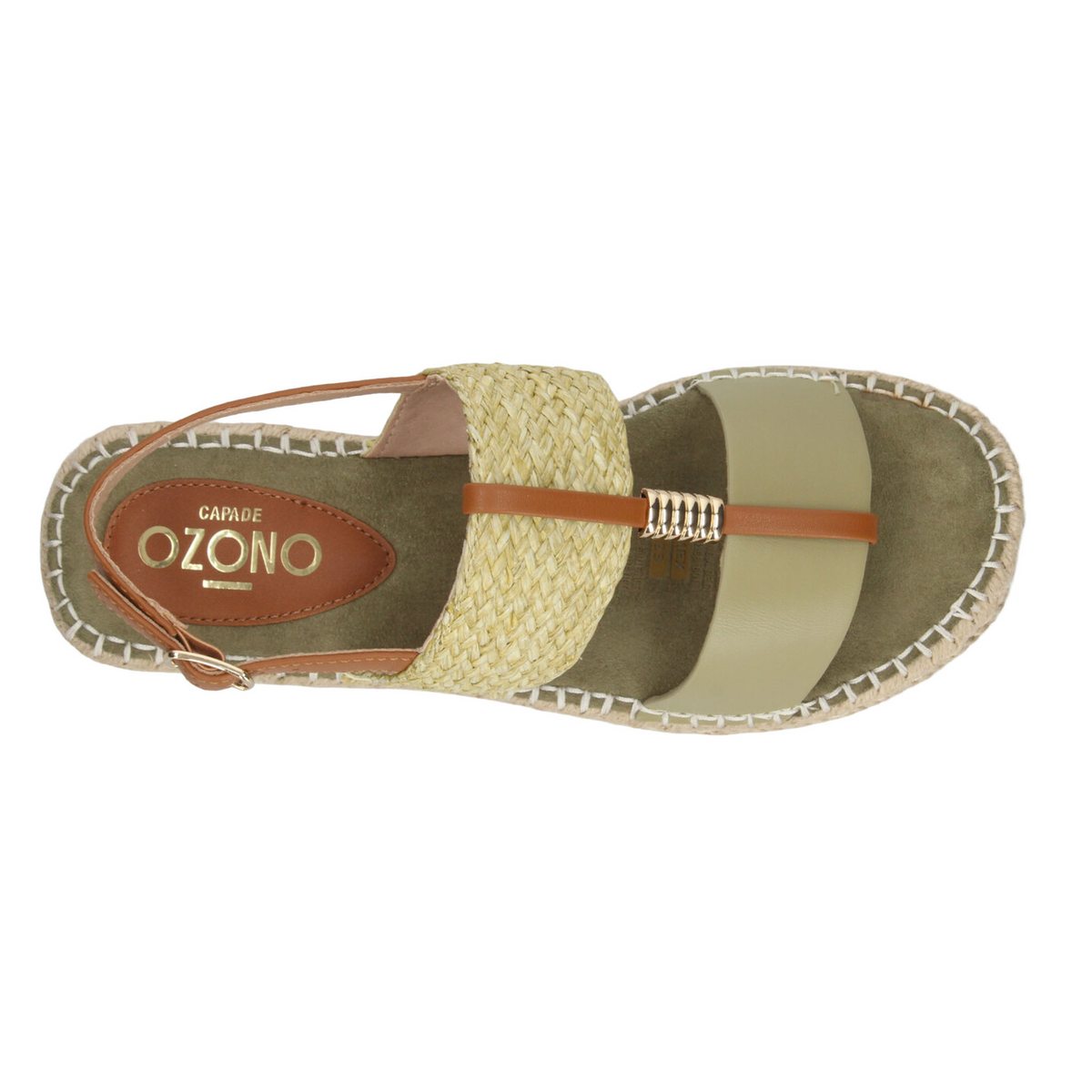 Sandalias Ozono Dama Verde Casual Para Mujer, foto 8 de 10