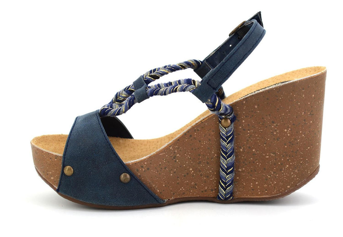 Sandalia Ozono Para Mujer 380009-2 Azul Marino [ozo2558], foto 2 de 6