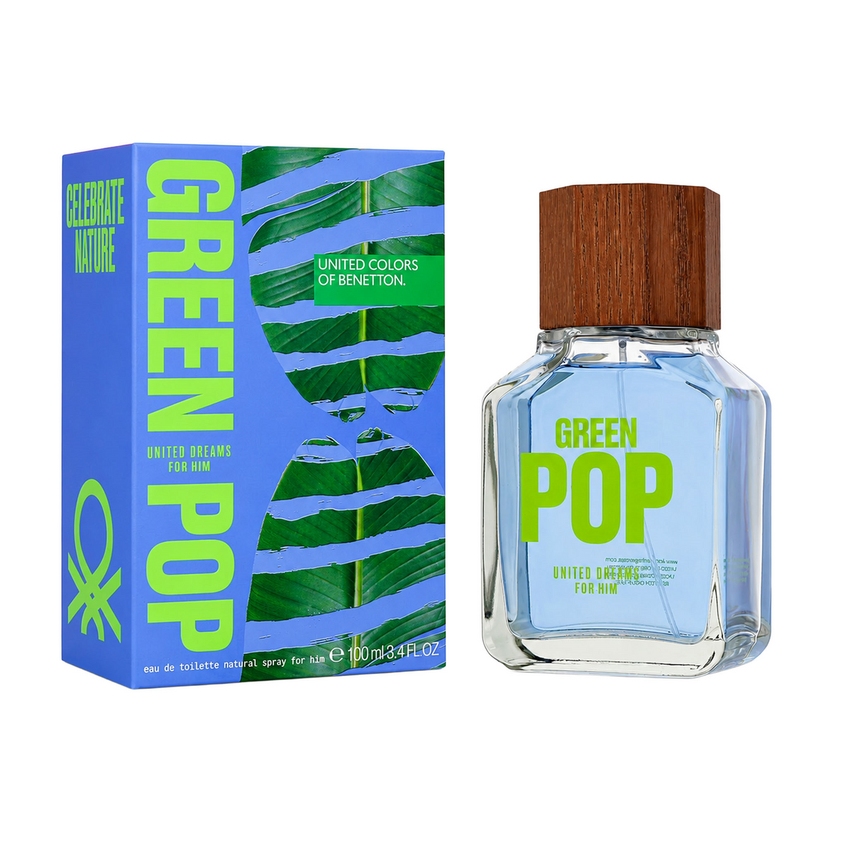 Perfume Benetton Green Pop Eau de Toilette 100ml Para Caballero, foto 7 de 10