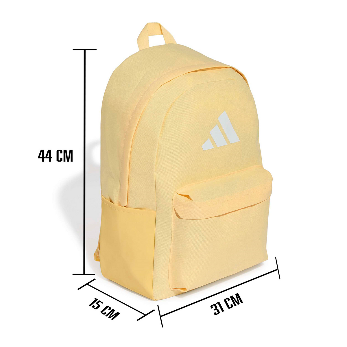 Mochila Adidas Classic Bars Amarillo Escolar Unisex 28L, foto 7 de 10