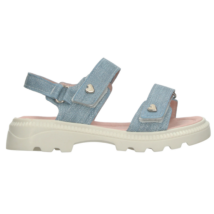 Sandalias Yuyin Niña Azul Mezclilla Casual Infantil T22-26