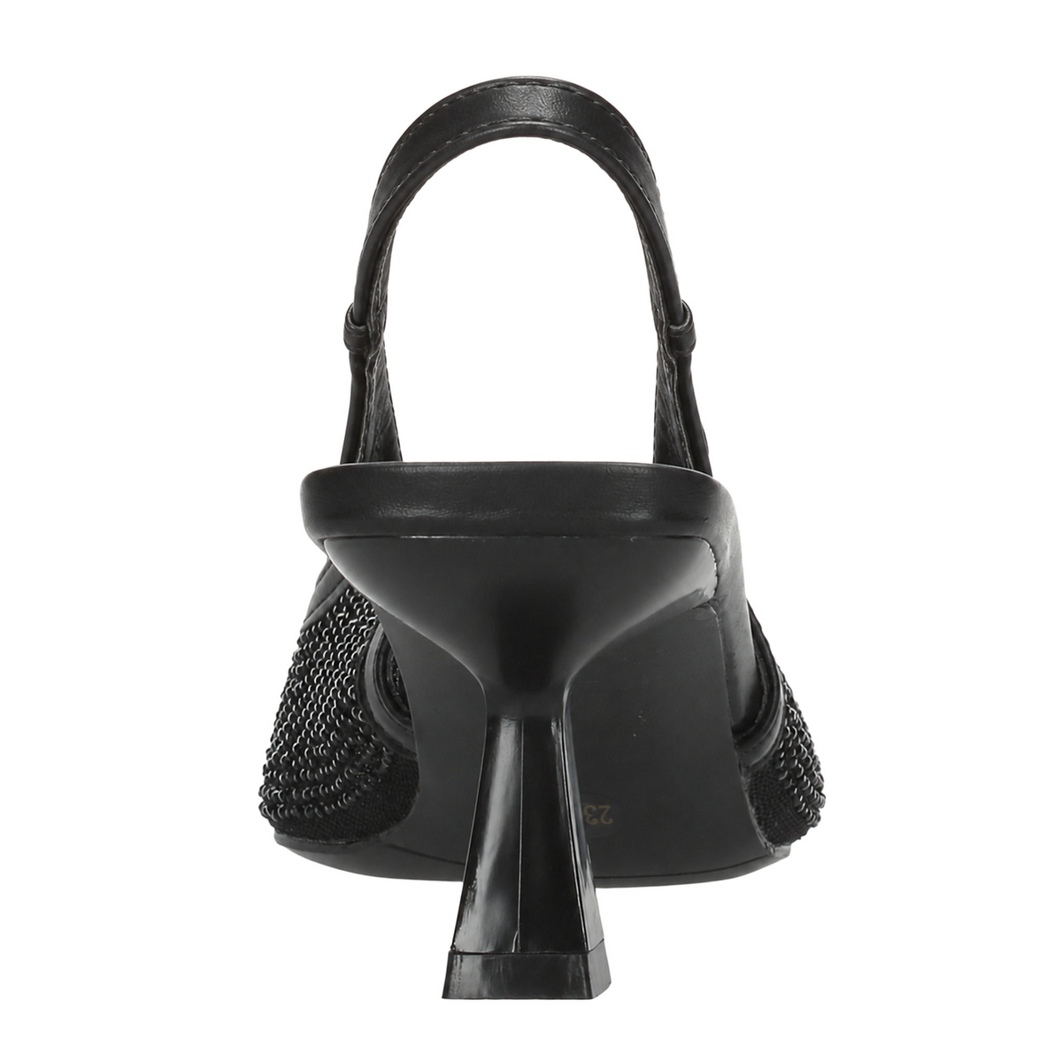 Zapatilla Perugia Dama Negro Fiesta Slingback Tacón Mujer, foto 7 de 10