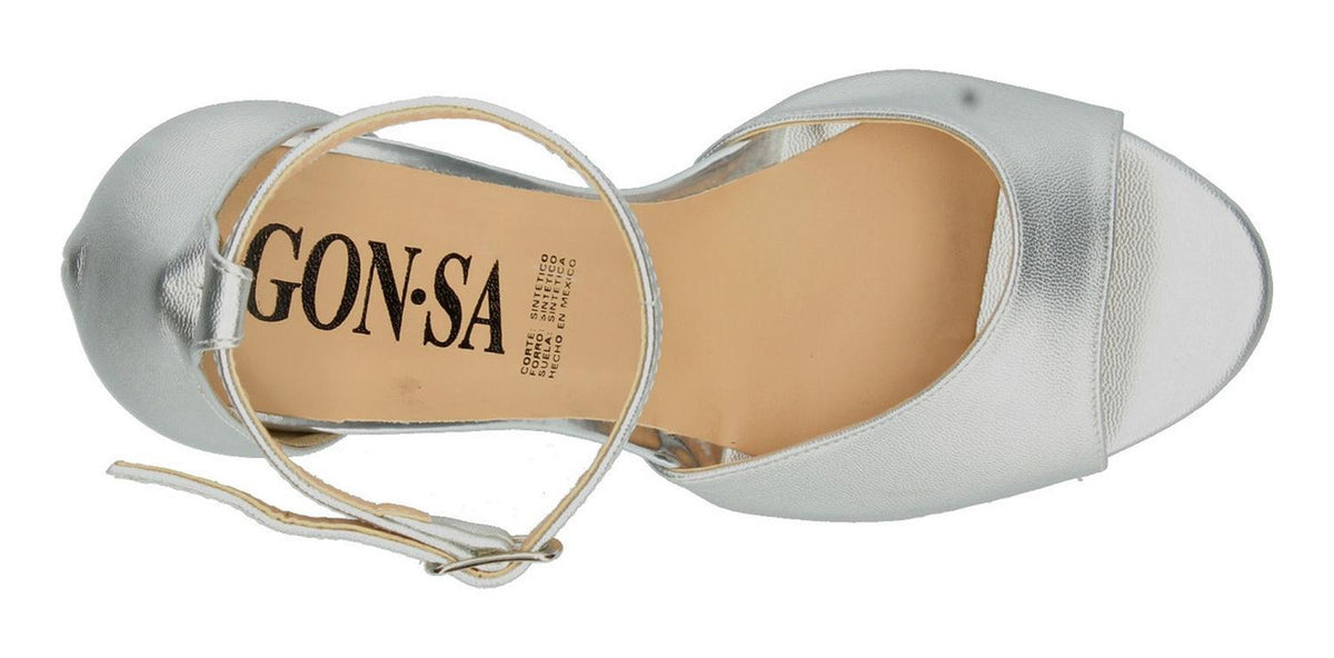 Sandalias De Fiesta Gonsa Plateado Para Mujer [gns137], foto 9 de 11