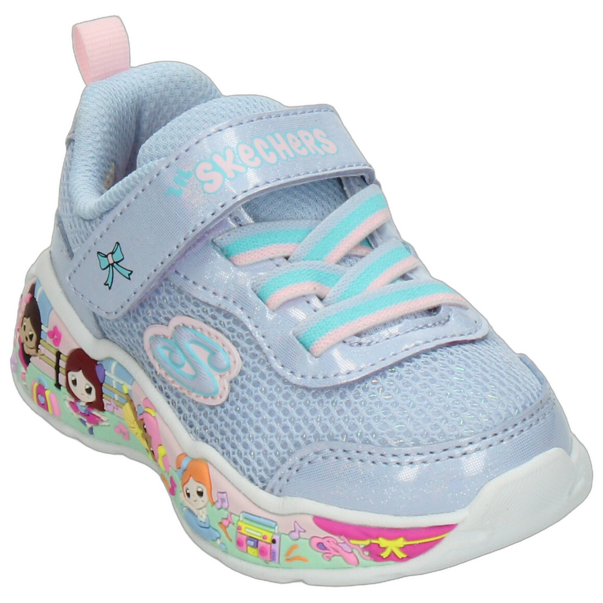 Tenis Skechers Play Scene Niña Azul Deportivo Infantil T11-16, foto 4 de 10
