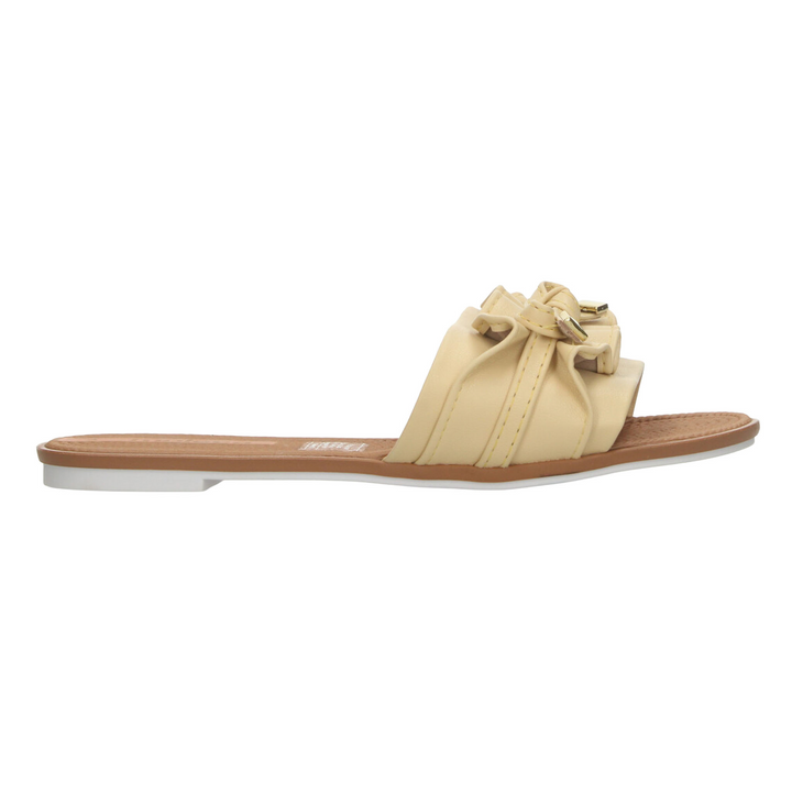 Sandalias Moleca Dama Amarillo Casual Para Mujer