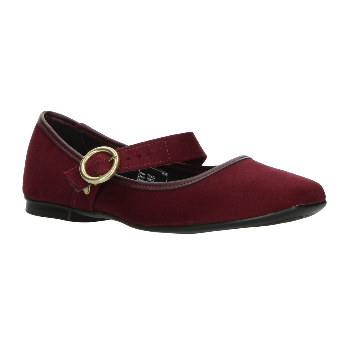 Flats Moleca Dama Rojo Casual Mary Jane Hebilla Mujer, foto 2 de 10
