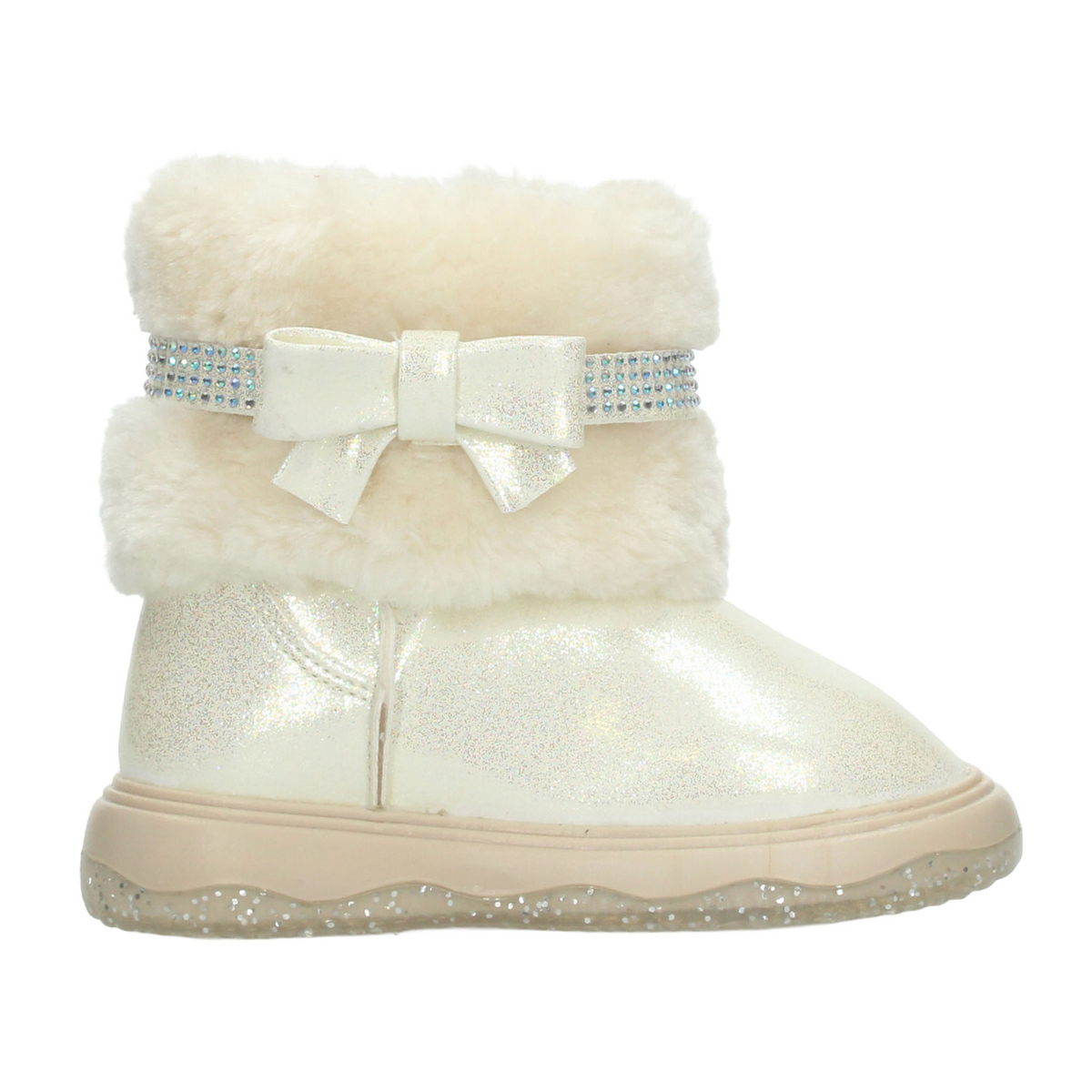 Bota Paressi Niña Crema Casual Peluche Infantil T18-22, foto 10 de 10
