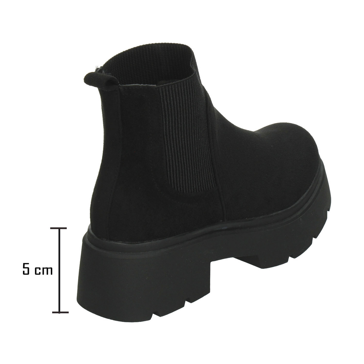 Botín Perugia Dama Negro Casual Plataforma Slip On Mujer, foto 3 de 10