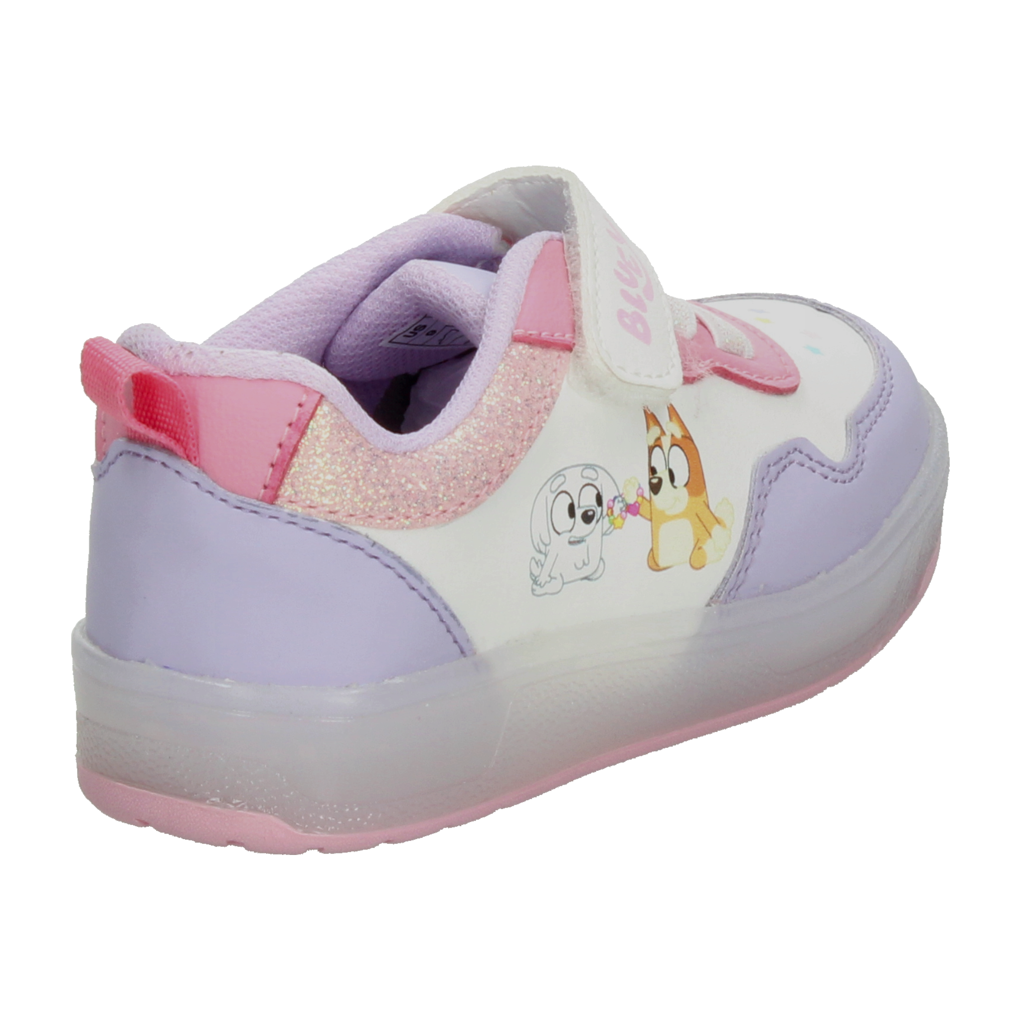 Tenis Bluey Niña Blanco Casual Luz Led Infantil T12-15