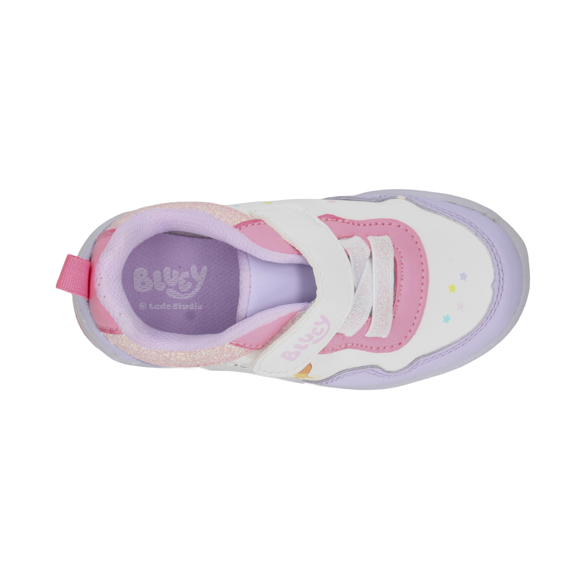Tenis Bluey Niña Blanco Casual Luz Led Infantil T12-15