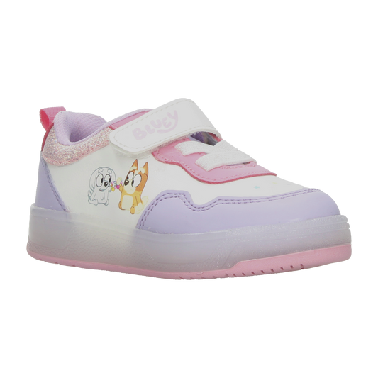 Tenis Bluey Niña Blanco Casual Luz Led Infantil T15-18