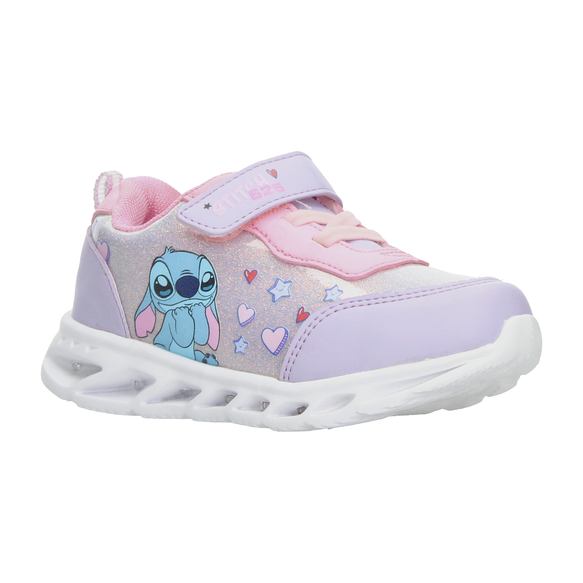 Tenis Disney Niña Lila Casual Luz Led Infantil T15-18