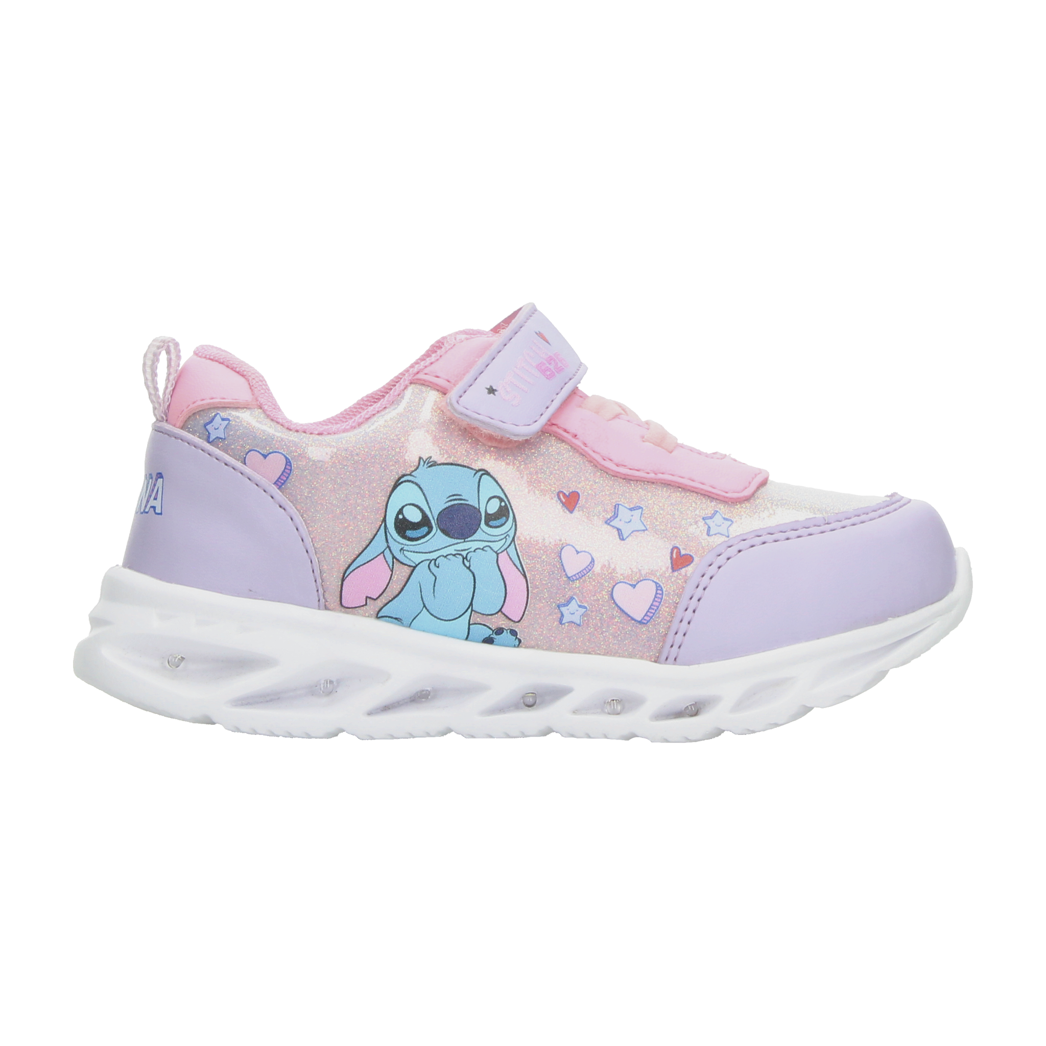 Tenis Disney Niña Lila Casual Luz Led Infantil T15-18