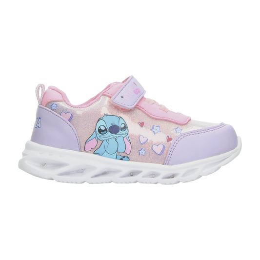 Tenis Disney Niña Lila Casual Luz Led Infantil T15-18