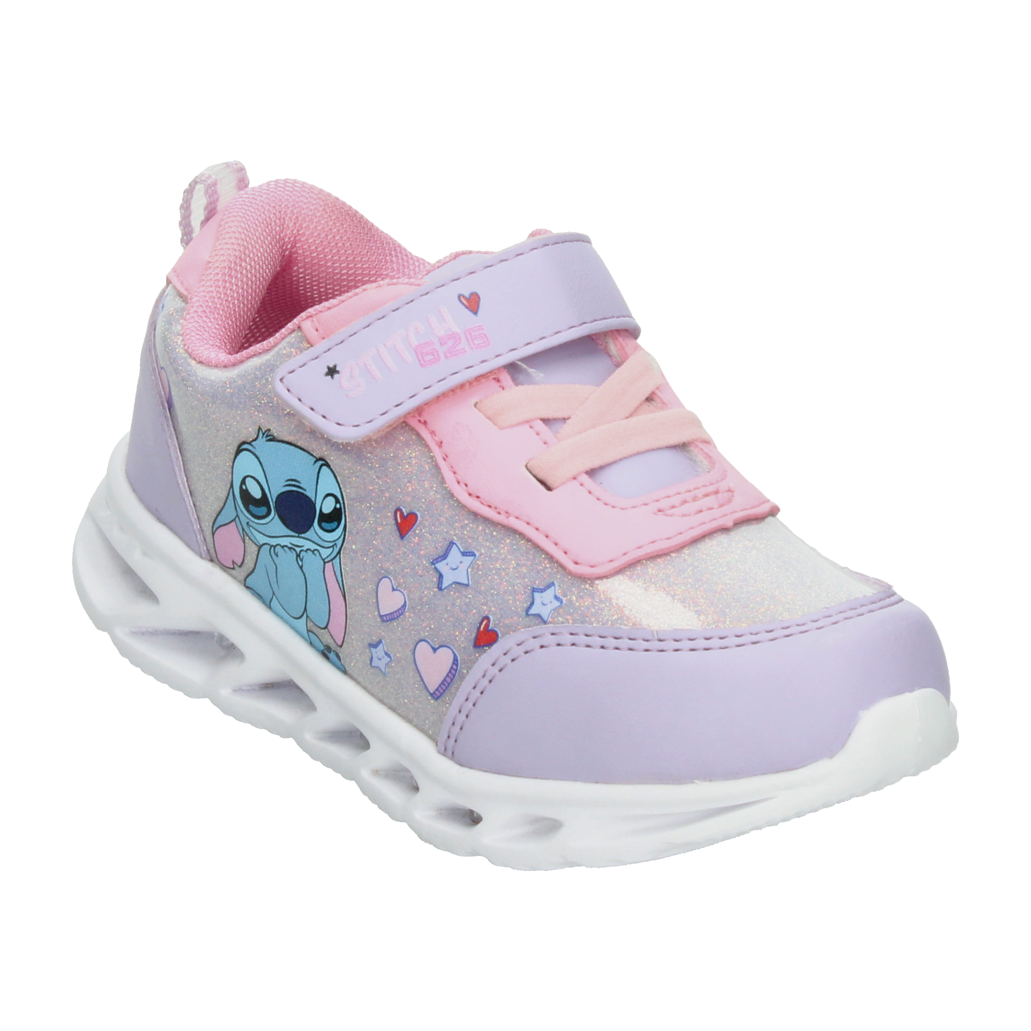 Tenis Disney Niña Lila Casual Luz Led Infantil T15-18