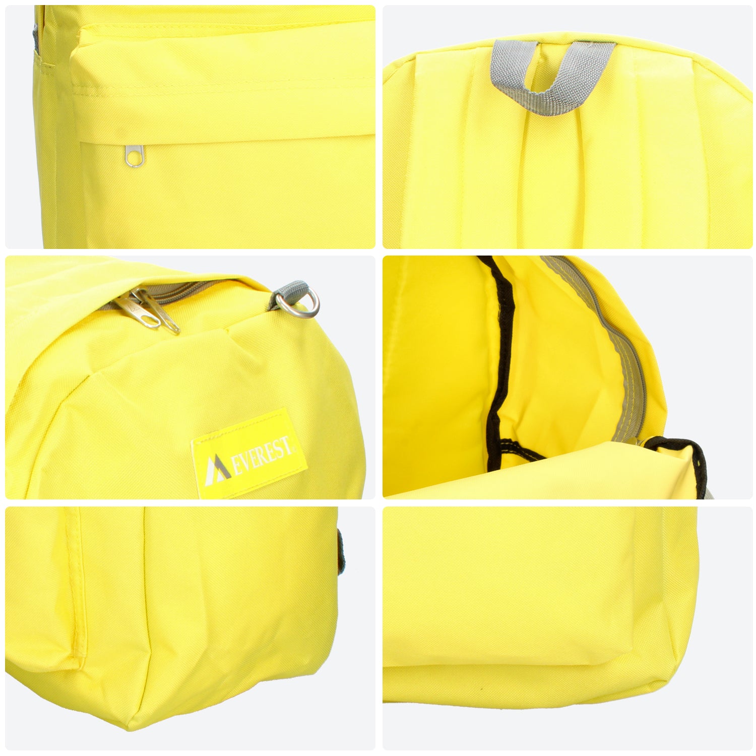 Mochila Everest Amarilla Escolar Hombre Mujer