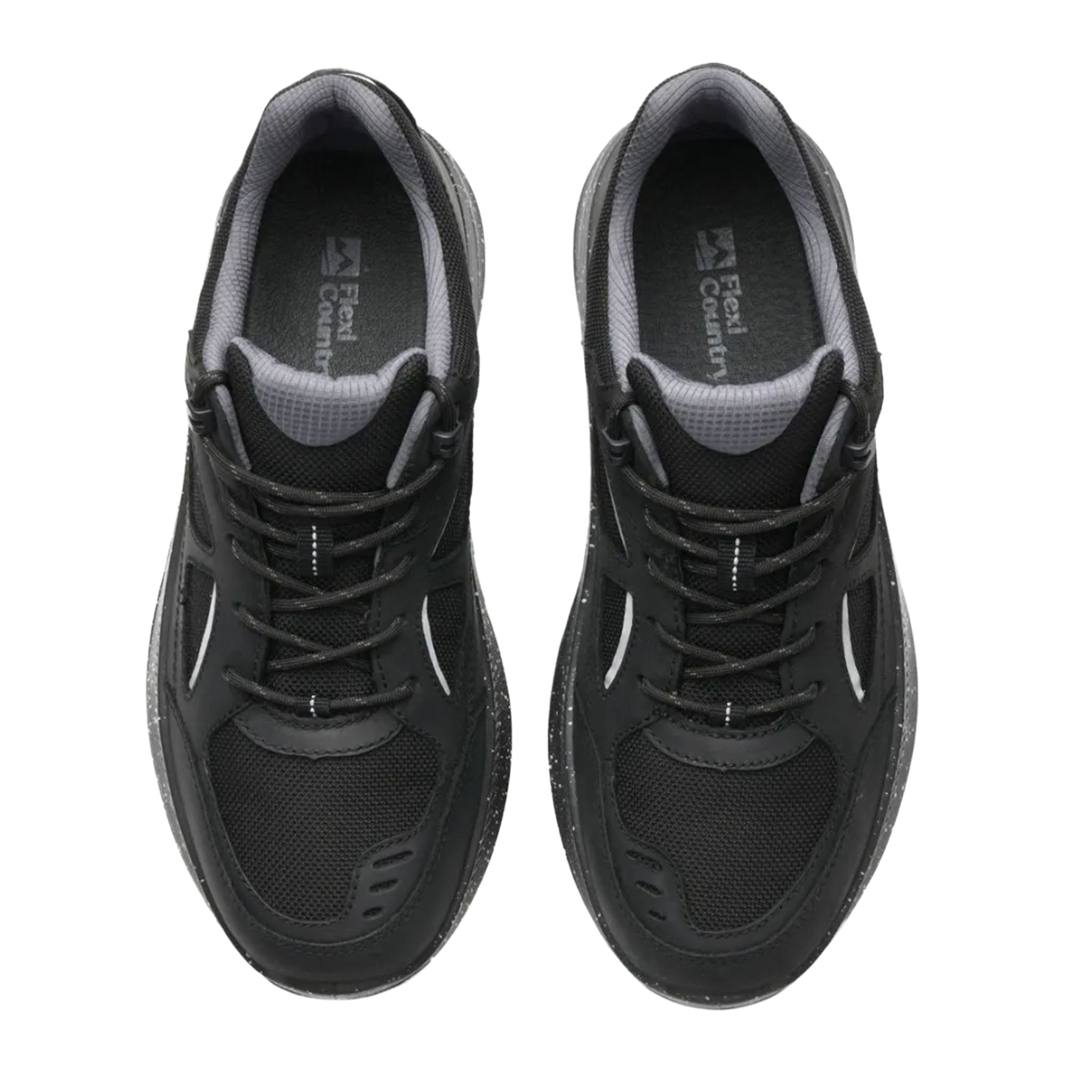 Tenis Flexi Hombre Negro Casual Para Caballero