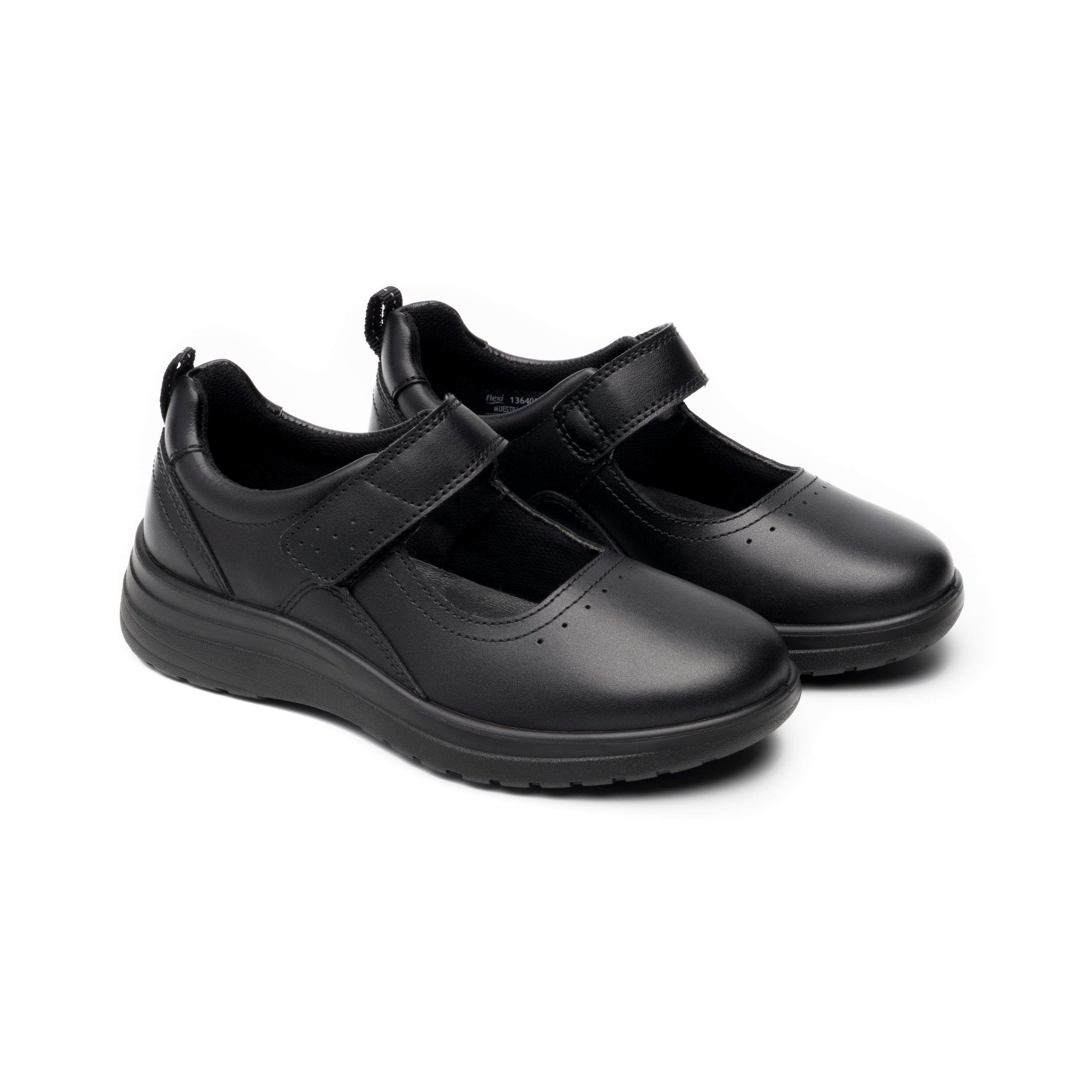 Zapato Escolar Flexi Niña Negro Escolar Infantil T17-22