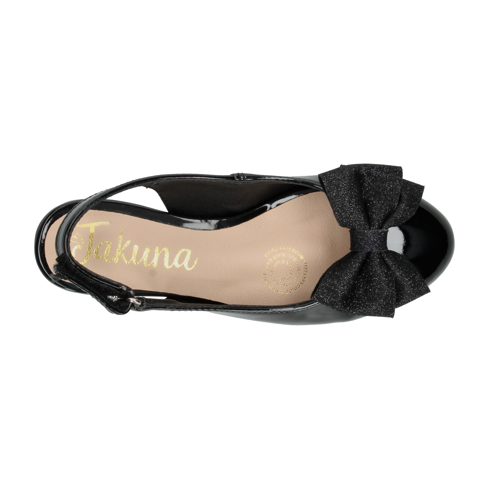 Zapato Jakuna Niña Negro Casual Infantil T22-26