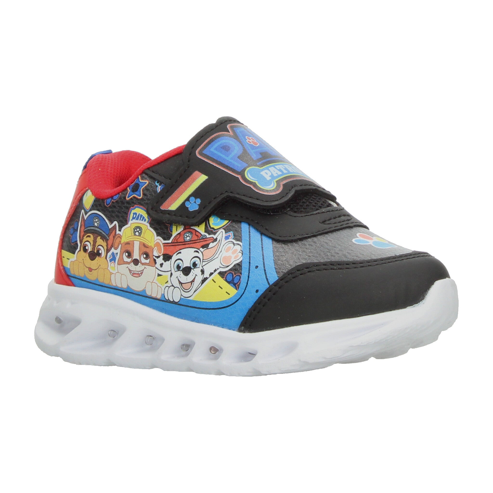 Tenis Nickelodeon Paw Patrol Niño Negro Casual Luz Led Infantil T15-18