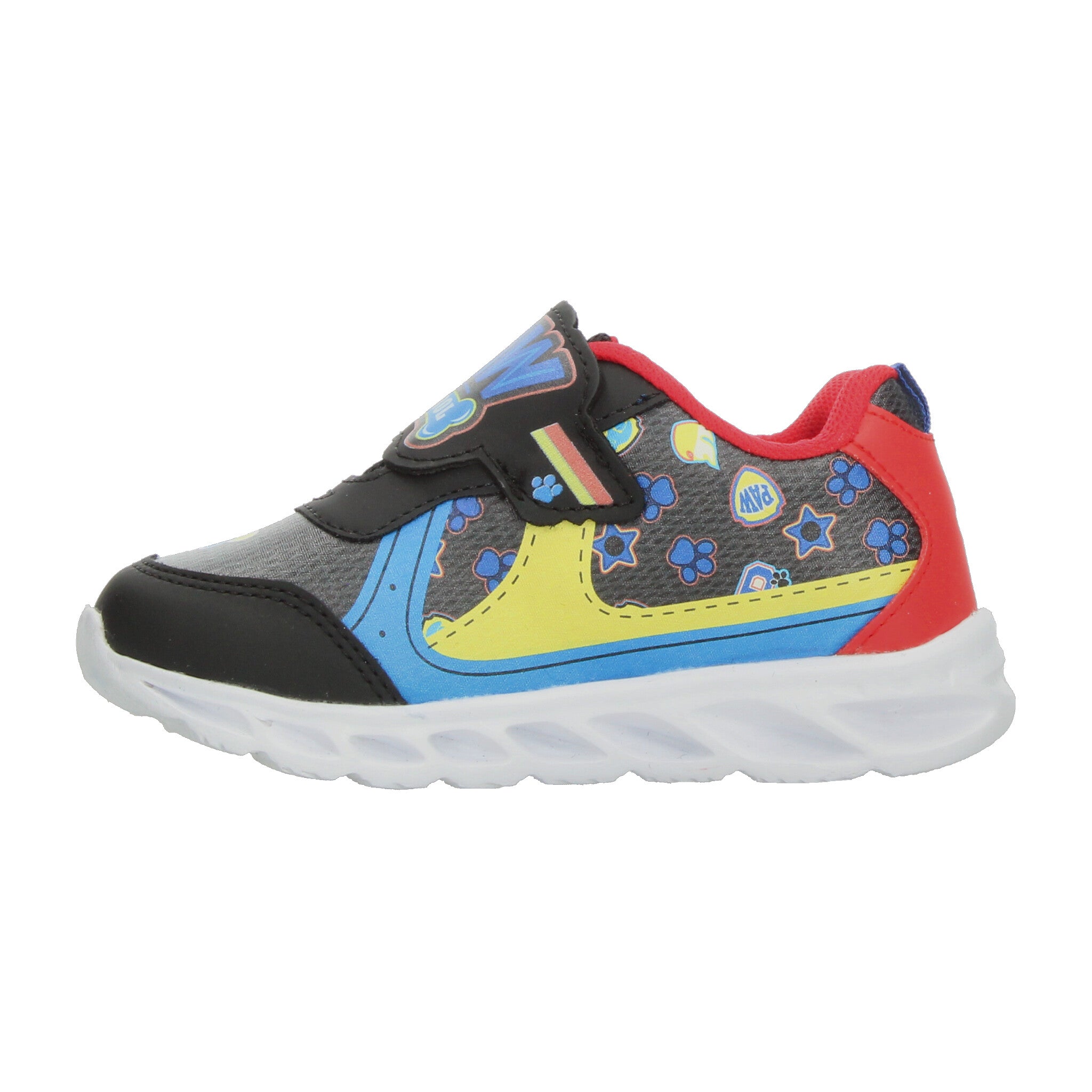 Tenis Nickelodeon Paw Patrol Niño Negro Casual Luz Led Infantil T15-18