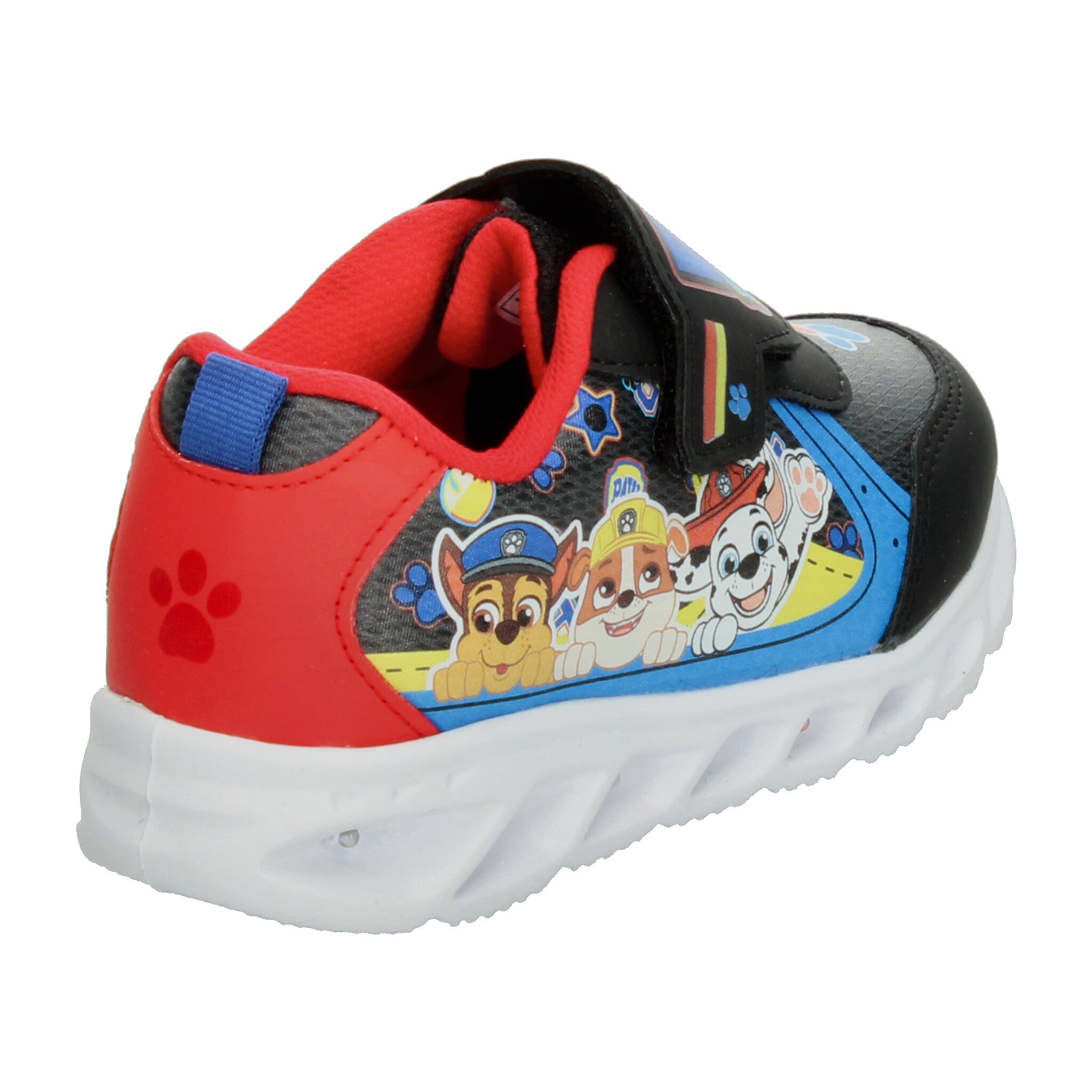 Tenis Nickelodeon Paw Patrol Niño Negro Casual Luz Led Infantil T15-18