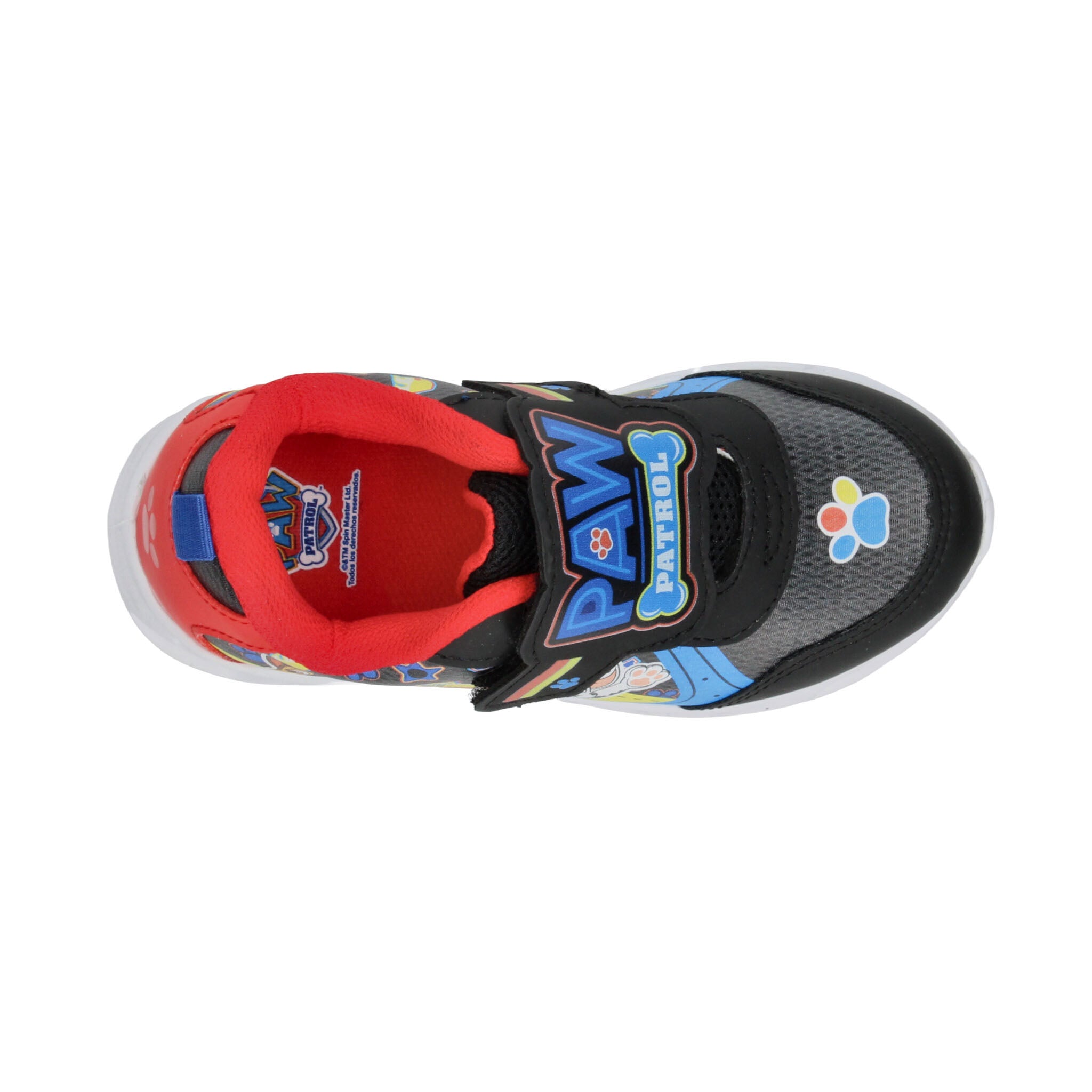 Tenis Nickelodeon Paw Patrol Niño Negro Casual Luz Led Infantil T15-18