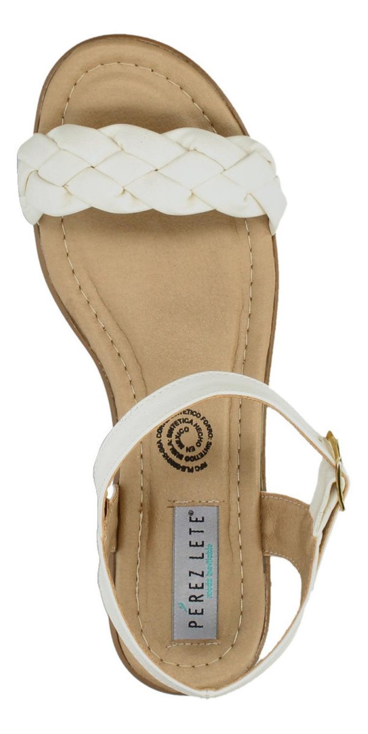 Sandalias Perez Lete Para Mujer 21086 Blanco [plt238], foto 8 de 10