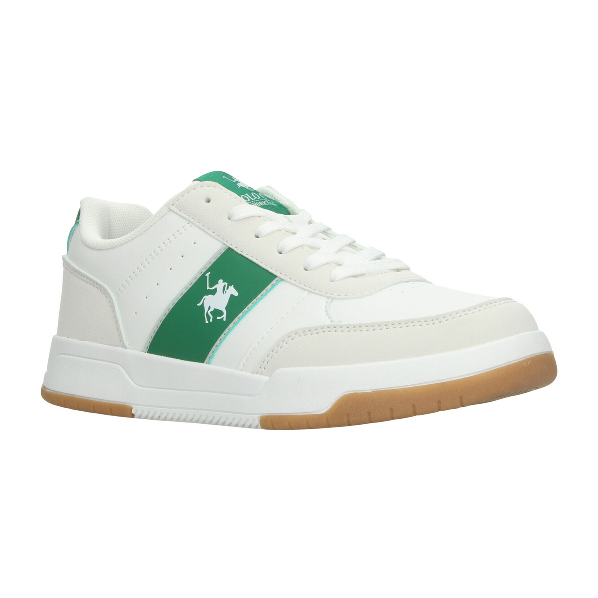 Tenis Polo Hombre Blanco Verde Casual Para Caballero, foto 2 de 10
