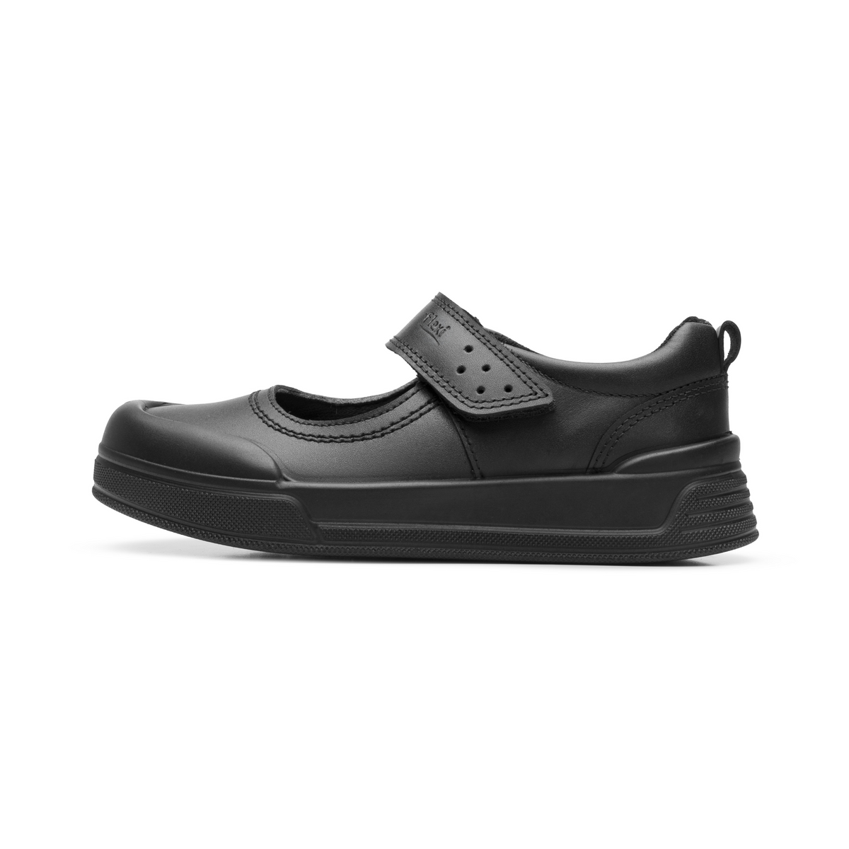Zapato Flexi Niña Negro Escolar Cinta Adhesiva Cómodo Infantil T17-22, foto 4 de 10
