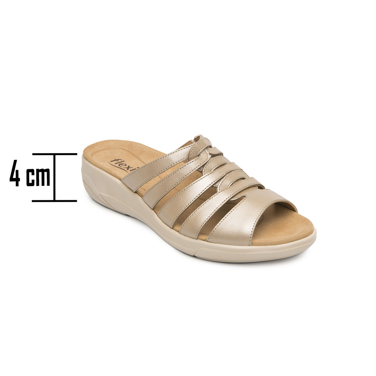 Sandalias Flexi Dorado para Mujer [FFF3767], foto 2 de 10