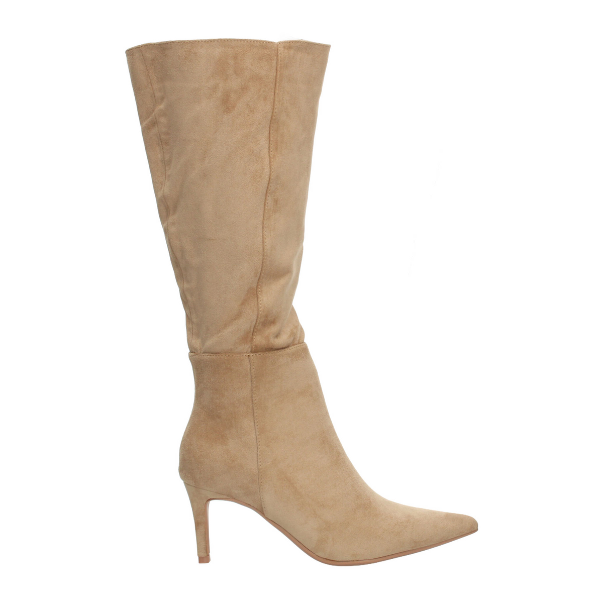 Bota Perugia Dama Beige Casual Larga Slouchy Tacón Mujer, foto 1 de 10