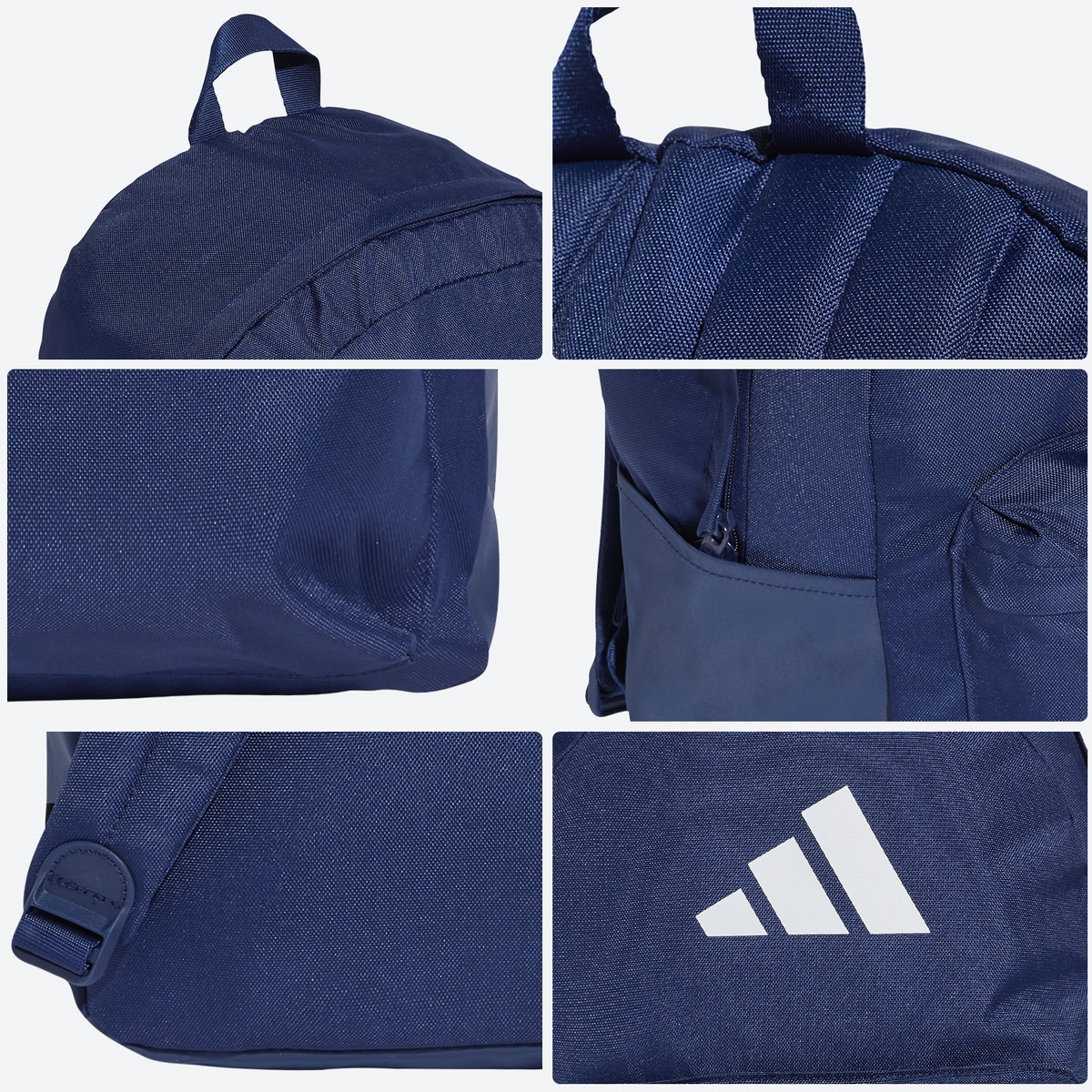Mochila Adidas Classic 3 Bars Azul Marino Dama Hombre 27L, foto 9 de 10