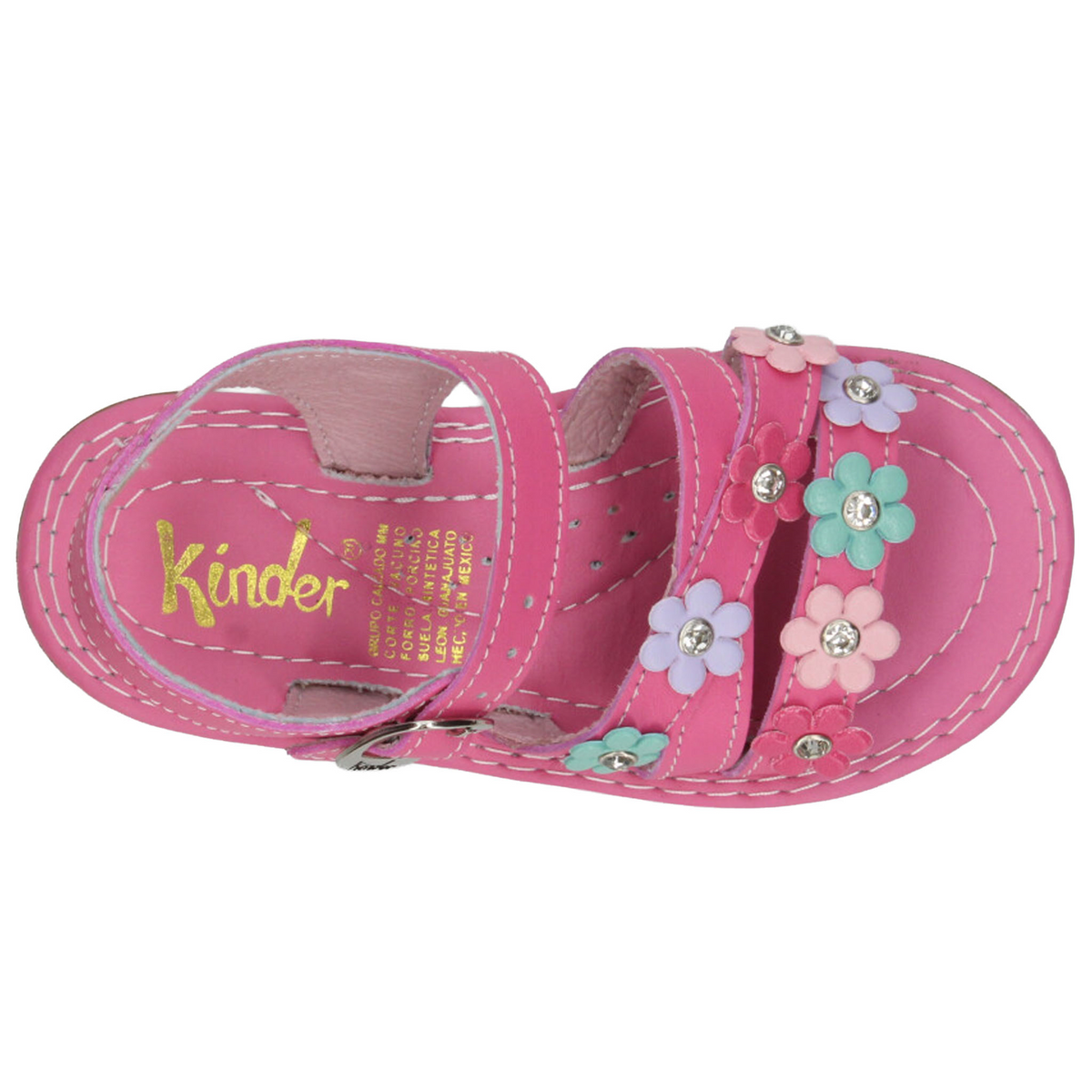 Sandalias Kinder Niña Rosa Casual Infantil T17-22, foto 8 de 10