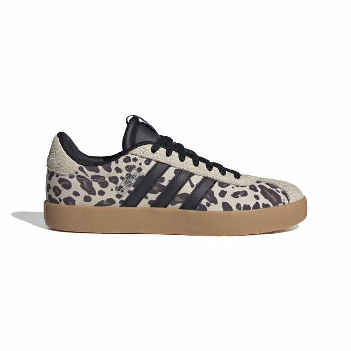 Tenis Adidas VL Court 3.0 Dama Beige Casual Animal Print Mujer