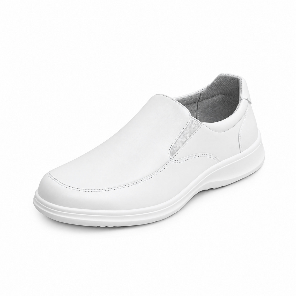 Zapato Flexi Kaiser Hombre Blanco De Servicio Slip On Casual Caballero, foto 3 de 10
