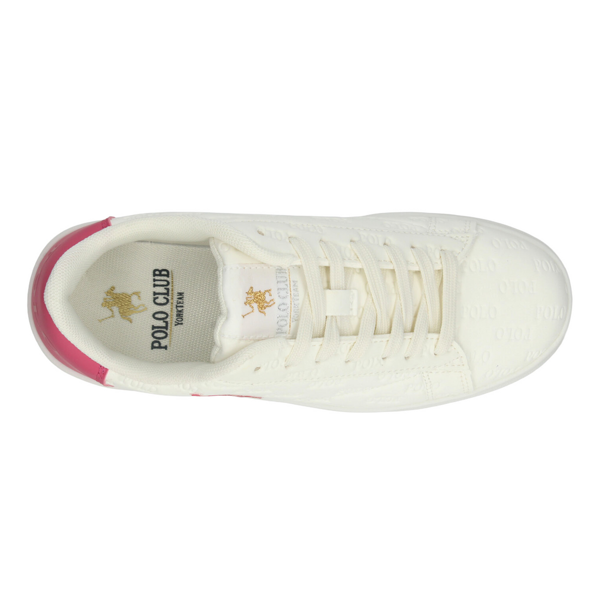 Tenis Polo Dama Off White Rosa Casual Para Mujer, foto 8 de 10