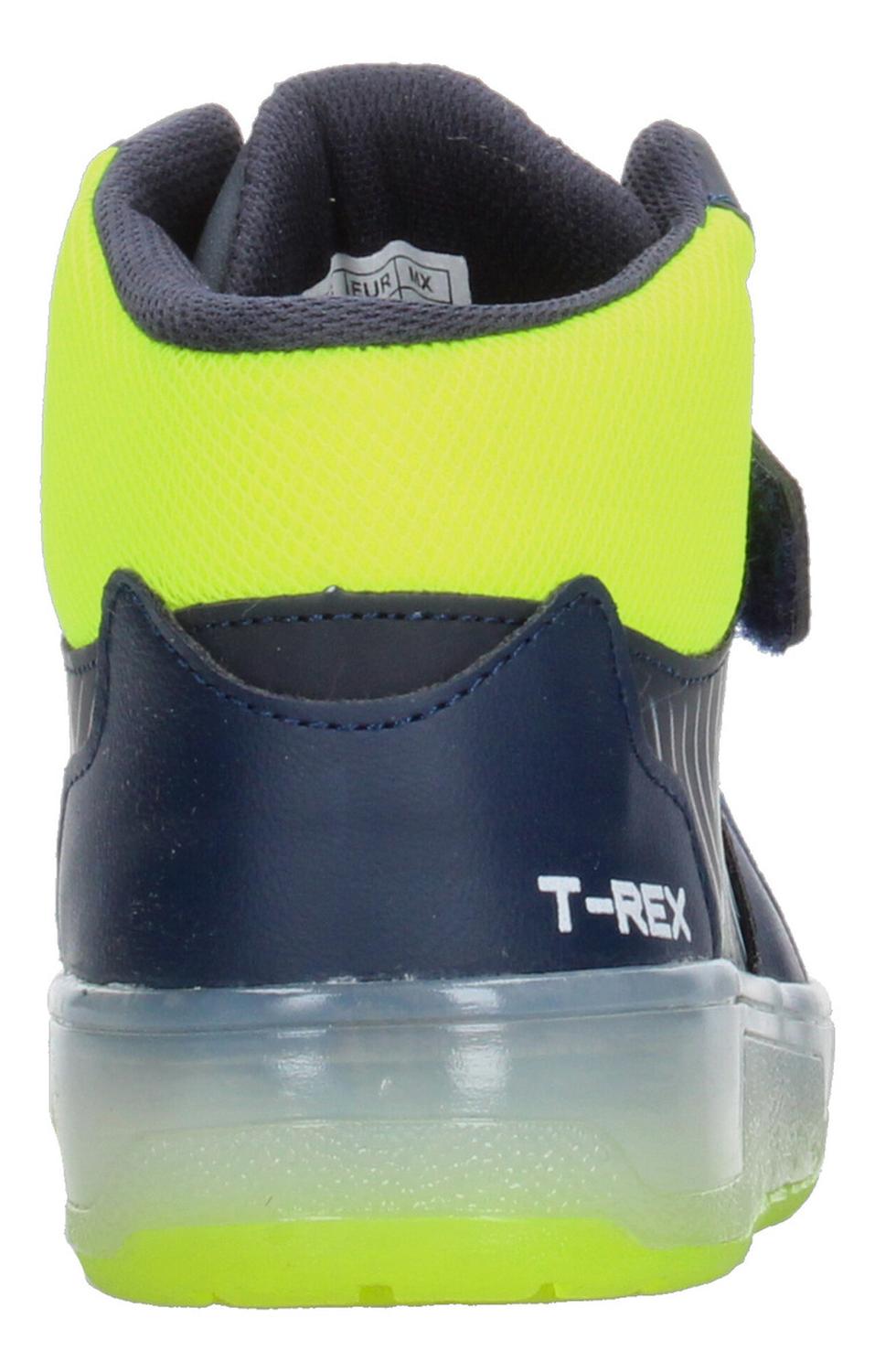 Tenis Niño Vavito T-rex Azul Marino Verde Fosforescente Tipo Bota Original Cinta Agujetas Ajustables, foto 7 de 10
