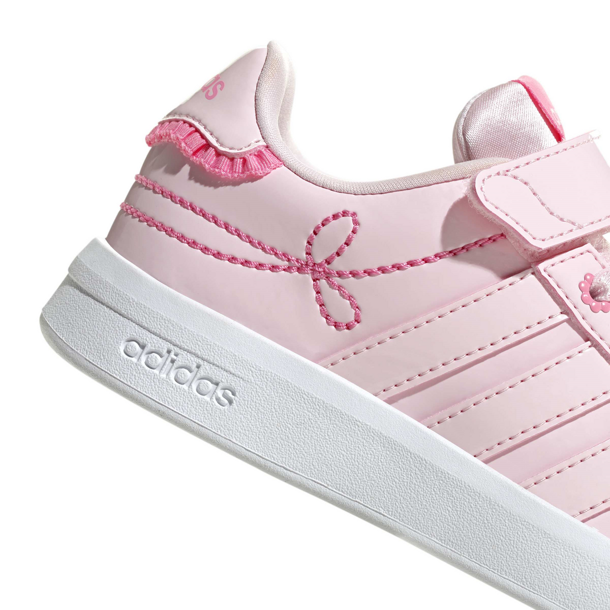 Tenis Adidas Grand Court 3.0 Niña Rosa Casual Cómodo Deportivo Infantil T16-22, foto 6 de 10
