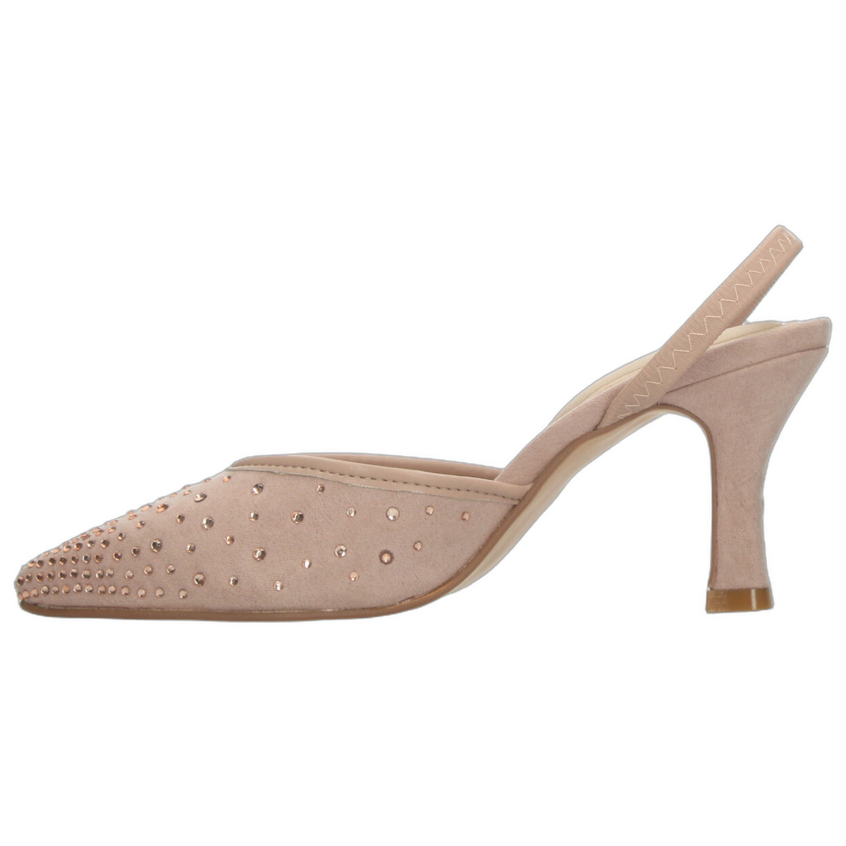 Zapatillas Paulina Dama Nude Casual Tacón Slingback Mujer, foto 5 de 10